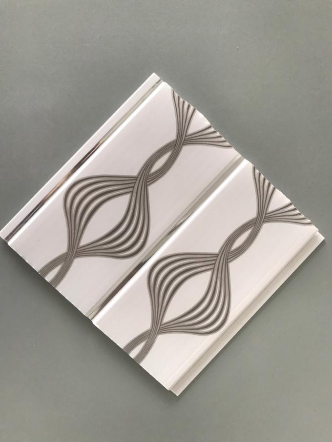 Keuken Twee Gouden de Comités van pvc van het Lijnplafond Houten Kleur 5mm Dikte