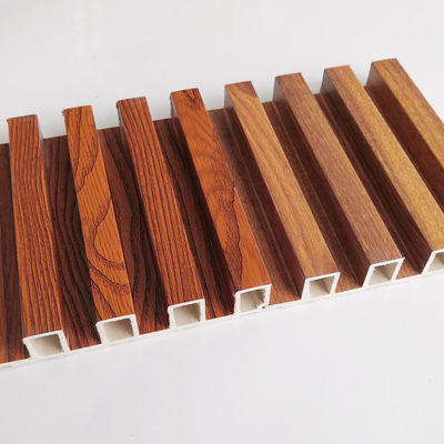 OEM Holle Houten Graan Marmeren Kleur Wpc Hout Slat Wandpaneel Bekleding Interieur