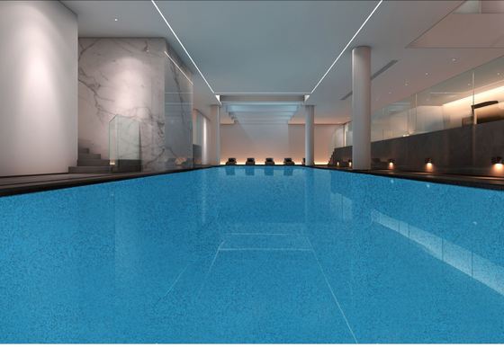 Hardheid Epoxy Marmer Vloer Milieuvriendelijk Zelfnivellerende Vloerverf Epoxyhars Gekleurd Zand Vloercoating