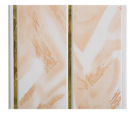 Marmer design PVC paneel voor plafond en wand interieur decoratief materiaal Brede Gouden Lijnen Waterdichte Wandpanelen Voor Badkamer Bekleding 250mm