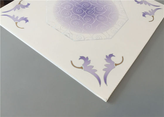 595*595mm plafondplaat Eco-vriendelijke moderne hangplafondtegels voor carport / garages / badkamers