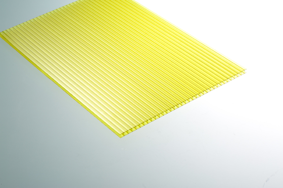 4mm - 10mm Polycarbonaatblad, Gele -Blad Grote Lichte Transmissie