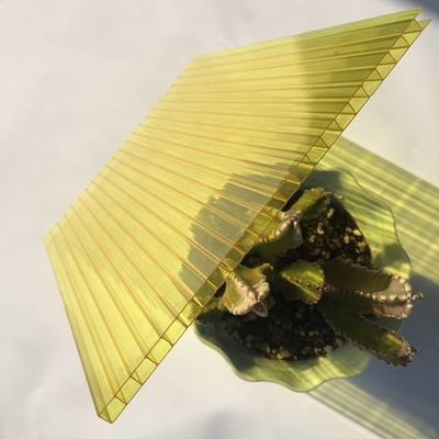 4mm - 10mm Polycarbonaatblad, Gele -Blad Grote Lichte Transmissie