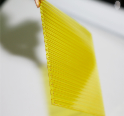 4mm - 10mm Polycarbonaatblad, Gele -Blad Grote Lichte Transmissie