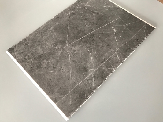 Hoge impactbestendige PVC-garagewandpanelen voor interieurdecoratie Marmeren kleur bamboevezelwandpaneel