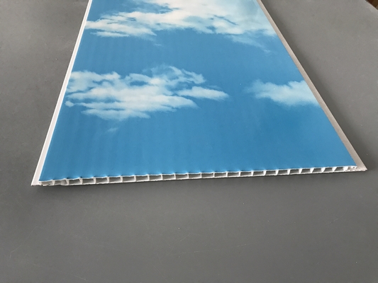 Heet Stempelend 250 × 7mm Comités van Plafondpvc met Blauwe Hemel en Witte Wolken