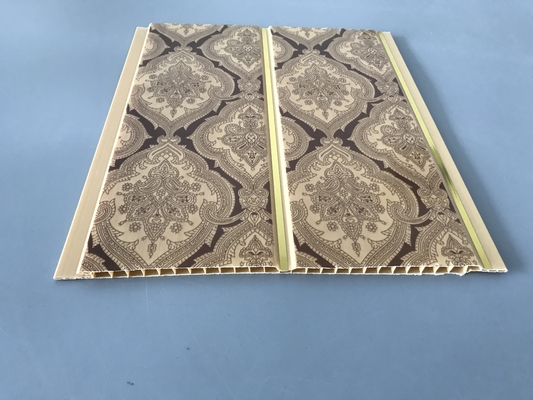 200 × 6mm de Druk Gouden Comités van pvc van het Lijnplafond voor Restaurantdecoratie