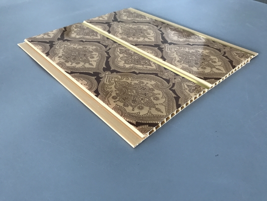 200 × 6mm de Druk Gouden Comités van pvc van het Lijnplafond voor Restaurantdecoratie