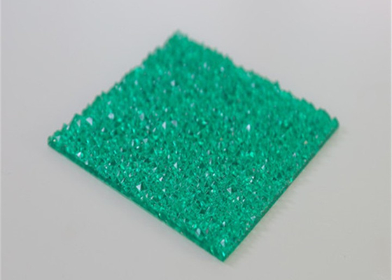 Het groene In reliëf gemaakte Materiaal van  van het Polycarbonaat Stevige Blad 2mm - 12mm Dikte