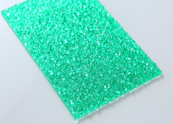 Het groene In reliëf gemaakte Materiaal van  van het Polycarbonaat Stevige Blad 2mm - 12mm Dikte