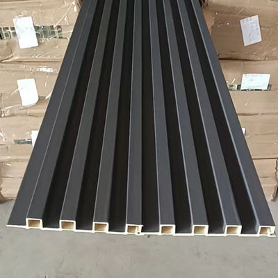 23 mm Waterdicht Fluted Pvc Indoor Wpc Wandpaneel Bedekingsvezel Bamboe Decoratieve Rejilla De Pvc