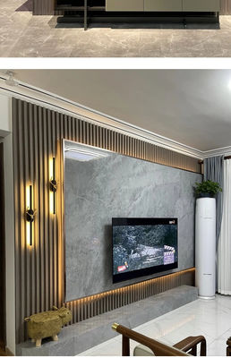 23 mm Waterdicht Fluted Pvc Indoor Wpc Wandpaneel Bedekingsvezel Bamboe Decoratieve Rejilla De Pvc