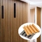 Populair wpc wandpaneel voor interieur decoratief hout plastic composiet wandpaneel akoestisch paneel pvc wand plafondpaneel