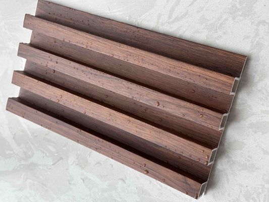 160 mm WPC rooster Slat 3D Pvc Fluted Wandpanelen Waterdicht