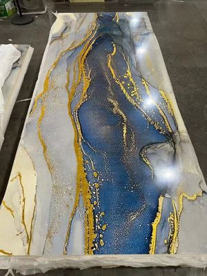 Waterdichte PVC UV marmeren platen voor wanddecoratie 1220x2440x3mm