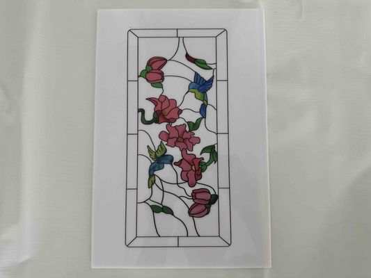 Bloemenimpressie Decoratieve Polystyreen Platen PS Kunststof Laminaten in Meerdere Kleuren voor Deurdecoratie