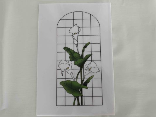 Bloemenimpressie Decoratieve Polystyreen Platen PS Kunststof Laminaten in Meerdere Kleuren voor Deurdecoratie