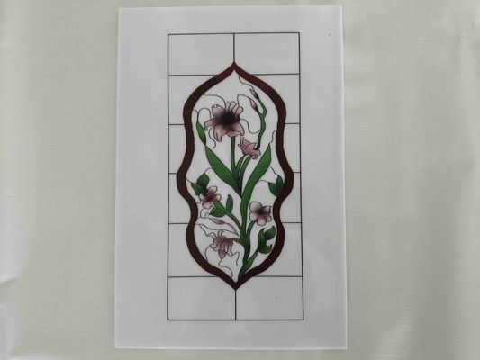 Bloemenimpressie Decoratieve Polystyreen Platen PS Kunststof Laminaten in Meerdere Kleuren voor Deurdecoratie