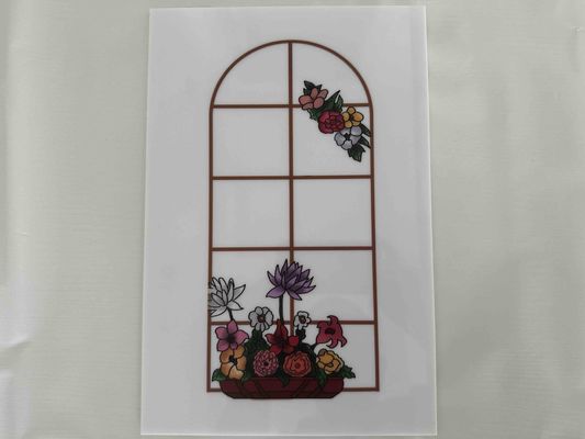 Bloemenimpressie Decoratieve Polystyreen Platen PS Kunststof Laminaten in Meerdere Kleuren voor Deurdecoratie