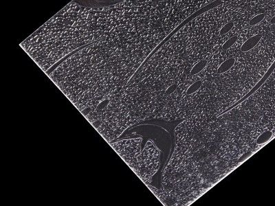 2mm textuur polystyreen platen voor douchedeur, diverse patronen, heldere PS-platen voor scheidingswanden