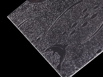 Textuur Polystyreen platen voor douche deuren verschillende patronen doorzichtige PS platen voor afschermingen