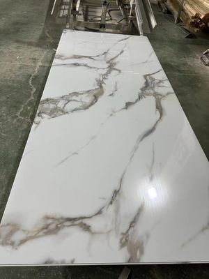 Populaire kleur UV marmeren platen voor binnenmuur decoratie gemakkelijk te installeren