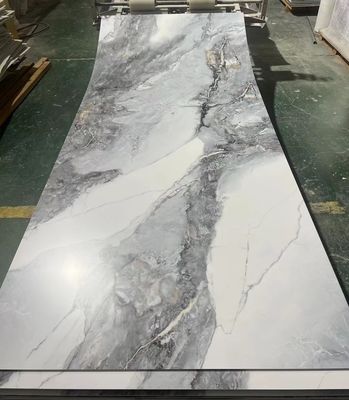 Populaire kleur UV marmerplaten voor decoratie van binnenmuren, eenvoudig te installeren marmerplaten