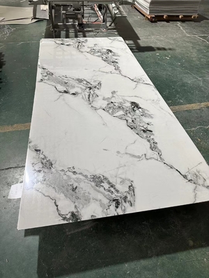PVC marmeren plaat SPC steen plastic wandpaneel milieuvriendelijke UV-coating marmeren platen interieur muur decoratief materiaal