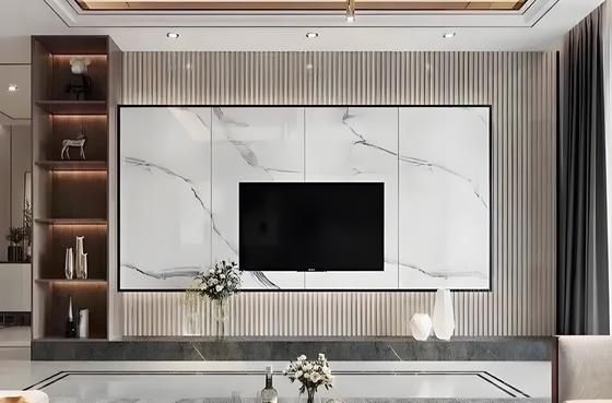 nieuw ontwerp alternatief pvc marmeren plaat flexibel SPC decoratief wandpaneel blanca hojas de marmol UV para muredes