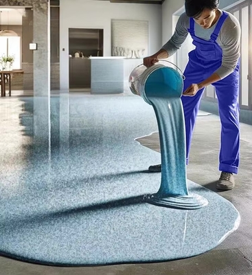 easy to construct material for flooring epoxy self-leveling paint for industrial floor epoxy resin colored sand decorative floor