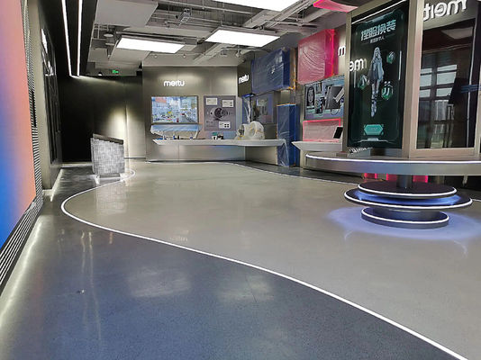 Hardheid Epoxy Marmer Vloer Milieuvriendelijk Zelfnivellerende Vloerverf Epoxyhars Gekleurd Zand Vloercoating