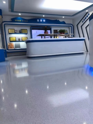 Mirror marble effect epoxy floor coating Wear resistant and durable floor paint Colored sand floor coating epoxy