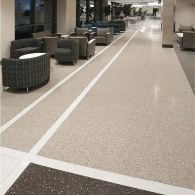 Kleurrijke Epoxy zand coating Goedkope marmeren effect vloer Epoxy hars vloer huis Zelf nivellerende vloer verf kleur zand goede keuze voor gym vloeren