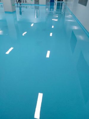 Epoxy industriële vloeren Hoog glanzend Epoxy hars gekleurde zandvloer Zelfnivellerende vloerverf Voor tuinziekenhuis