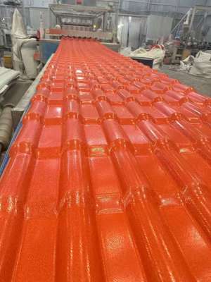 Colonial Tejas de UPVC para Latina America ASA coating UPVC roofing sheets PVC building material for outdoor rooftop Spanish pvc wave synthetic resin tiles
