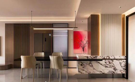 China bamboe houtskoolvezel hout fineer PVC wandplaat 5mm bamboe wallboard WPC fineer wandpaneel gemakkelijk te installeren pvc wandpaneel