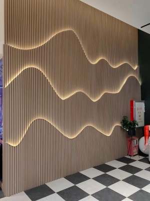 houten plastico grille paneel voor binnenmuur en plafond decoratie nieuw wpc wandpaneel