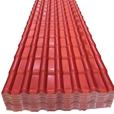 ASA Coating Colonial Tejas PVC UPVC dakplaten Gebouwmateriaal Buitendak Spaans PVC Wave Synthetische hars tegels