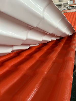 ASA UPVC dakpannen Populaire Plastic dakplaten Externe koloniale kleur Spaans